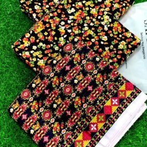 Printed khaddar 3 pc