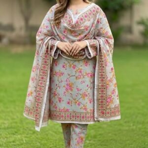 PRINTED KHADDAR 3 PC