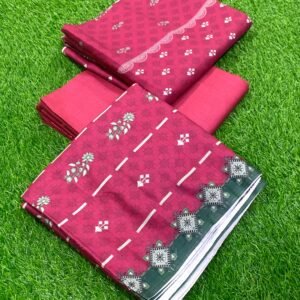 Printed khaddar Pink