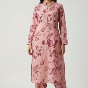 Fine lawn 2pc pink