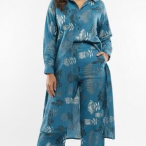 printed lawn 2 pc blue