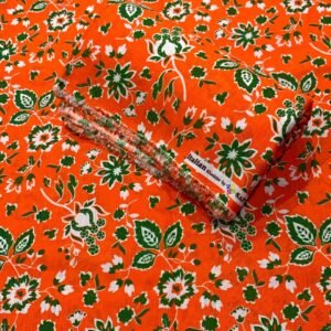 Printed khaddar 2pc orange